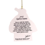 Cats Meow Village 2016 Quilted Santa Ornament - - SBKGifts.com
