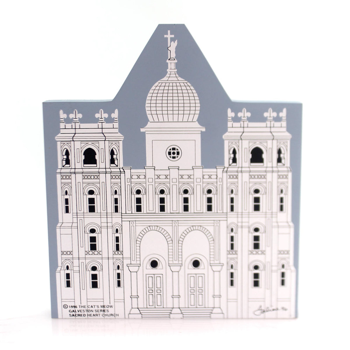 Cats Meow Village Sacred Heart Church - - SBKGifts.com