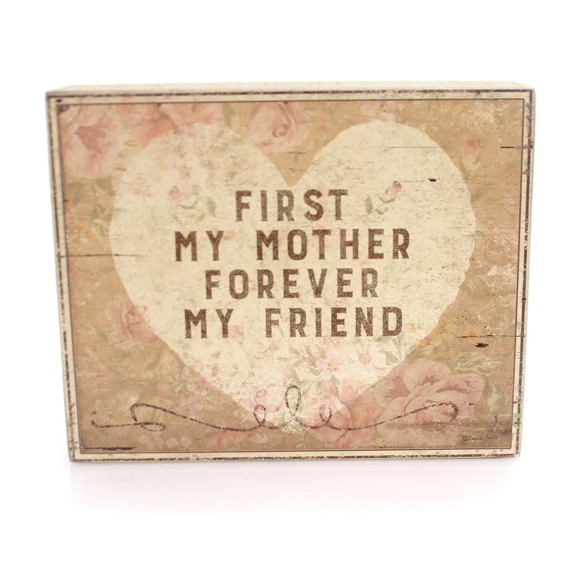 Home Decor Mother Forever Box Sign Wood My Friend Family 33060 (31562)