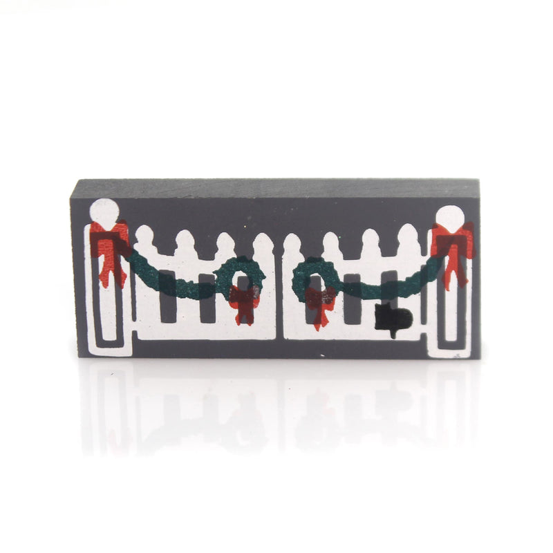 Cats Meow Village REVERSIBLE WOOD GATE Wood Accessory Everyday Christmas 135