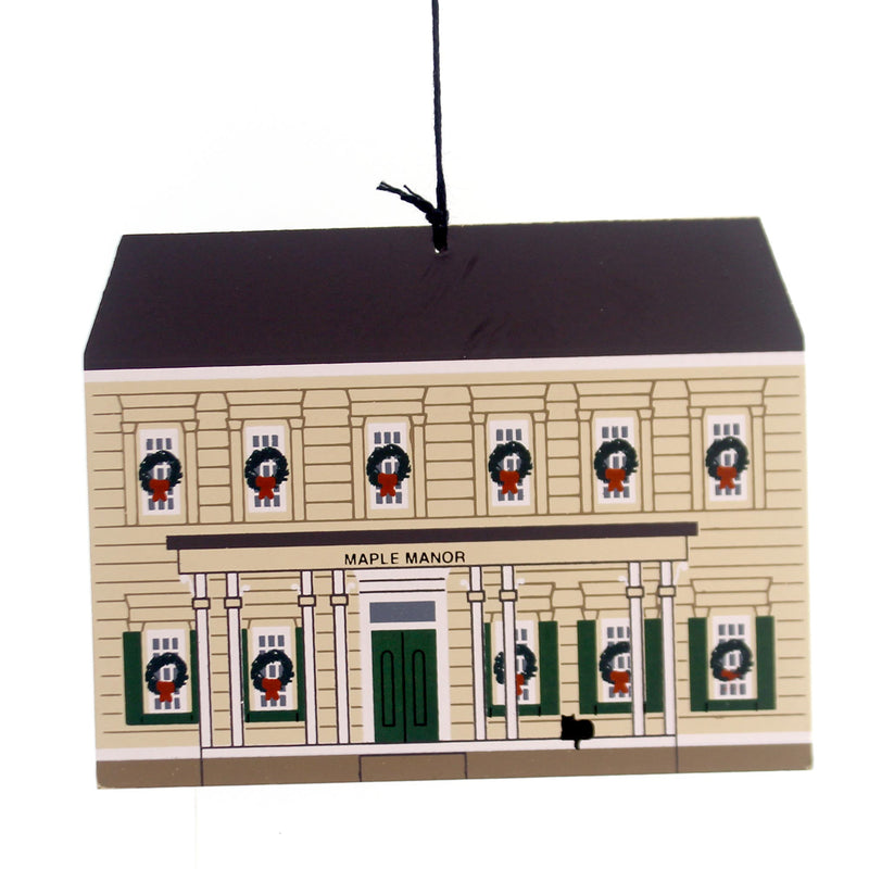 Cats Meow Village MAPLE MANOR ORNAMENT Wood Retired Limited Edition 1996 019