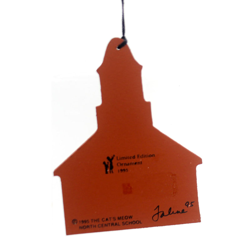 Cats Meow Village North Central School Ornament - - SBKGifts.com