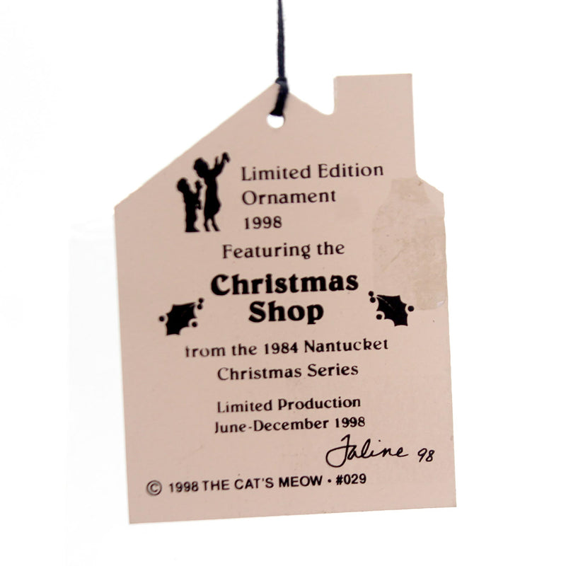Cats Meow Village Christmas Shop Ornament - - SBKGifts.com