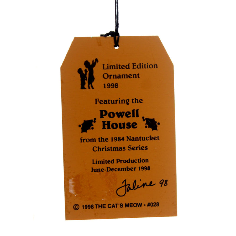 Cats Meow Village Powell House Ornament - - SBKGifts.com
