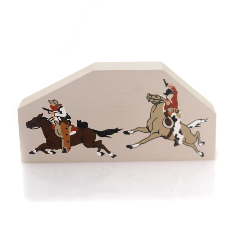 Cats Meow Village OUTLAWS OR INDIANS Wood Lionel Train Wild West L9511
