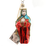 Polonaise Ornament BLESSED MOTHER Glass Poland Hand Crafted Nativity Gp413