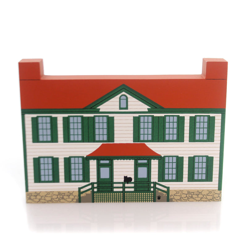 Cats Meow Village BECKY THATCHER HOUSE 1995 Wood Mark Twain Series Retired 1-1