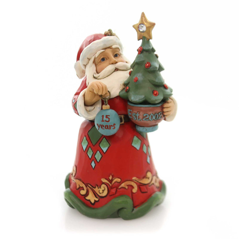 Jim Shore 15 Anniversary Crystal Santa Hanging Ornament Heartwood Creek 4059001 (33366)