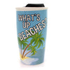 (34032) Tabletop What's Up Beaches Travel Mug, 6.25 Inch, Margarativille Ocean 6000152