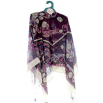 Apparel Ds Tasseled Kimono Purple Paisley - - SBKGifts.com