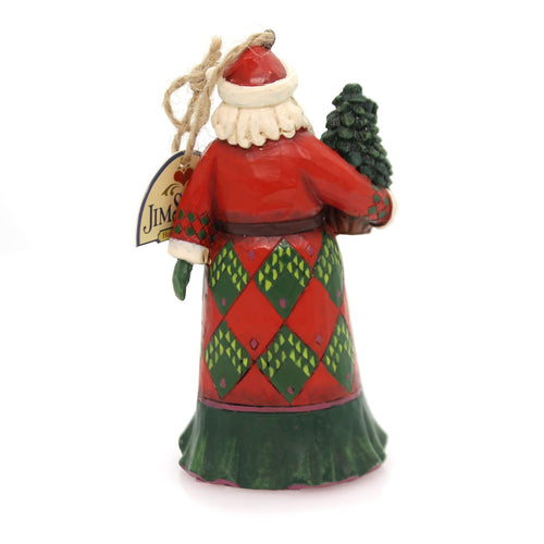 Jim Shore Evergreen Santa Ornament - - SBKGifts.com