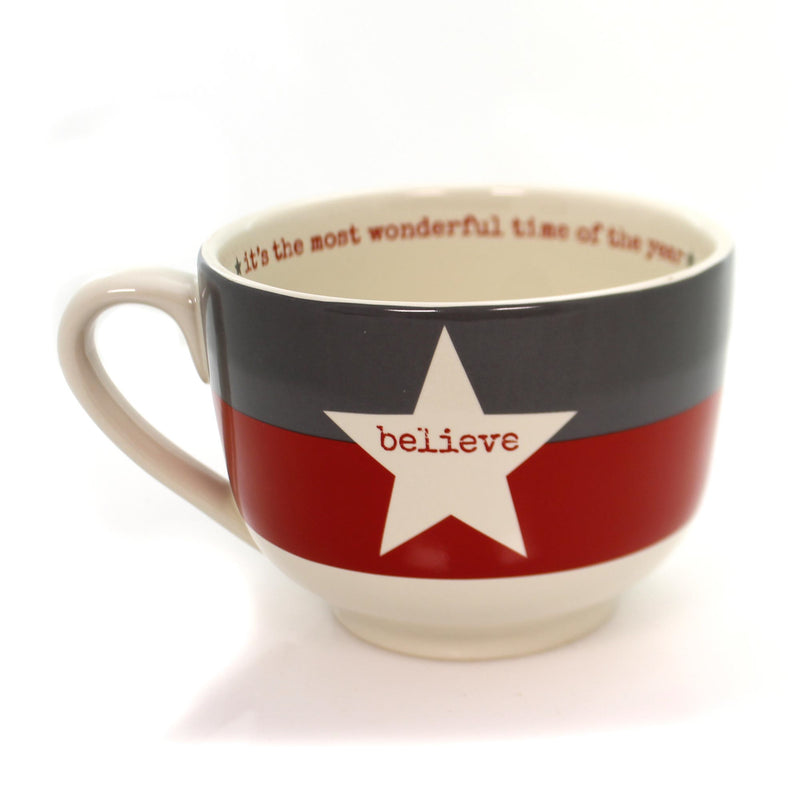 Tabletop Believe Mug Ceramic Wonderful Time Of The Year 34932 (34184)