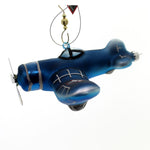 Holiday Ornaments Blue Fighter Plane - - SBKGifts.com
