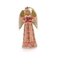 (34696) Jim Shore Breast Cancer Awareness, 4.50 Inch, Ornament The Rose 6000675