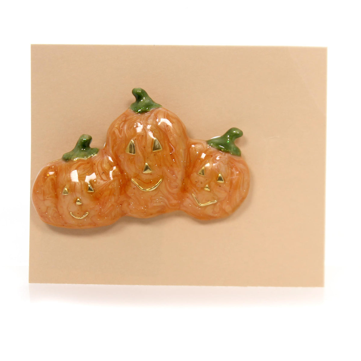 (34975) Pumpkin Family Brooch Pin