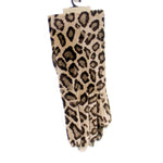 Apparel Leopard Fashion Gloves L / Xl Fabric Tan Black Animal Print 900124 (35002)
