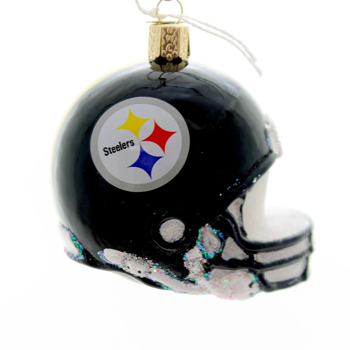christmas football helmet Old World Christmas Pittsburgh Steelers Helmet Glass Nfl 72617
