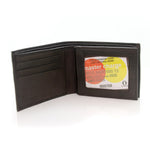Bi-Fold Wallet Leather Money Holder Credit Cards 89012 (35167)