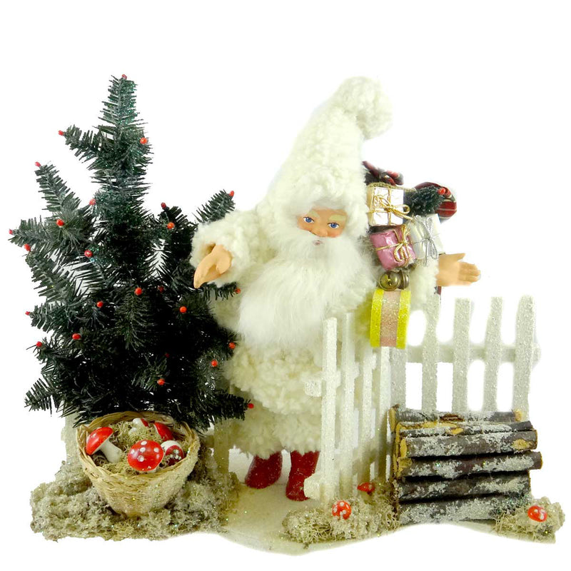 Christopher Radko Winter Gate Paper Mache Home For The Holidays Santa (3565)