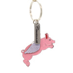 Flying Pig Key Chain Metal Cincinnati Ohio 8037066 (36484)