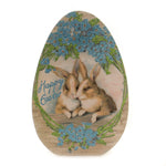 Easter Happy Easter Chunky Sitter Wood Bunnies Egg Flowers 38396 (36639)