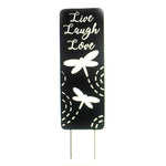 Home & Garden Live Laugh Love Yard Panel Metal Dragonfly Yard Sign 63690 (37181)