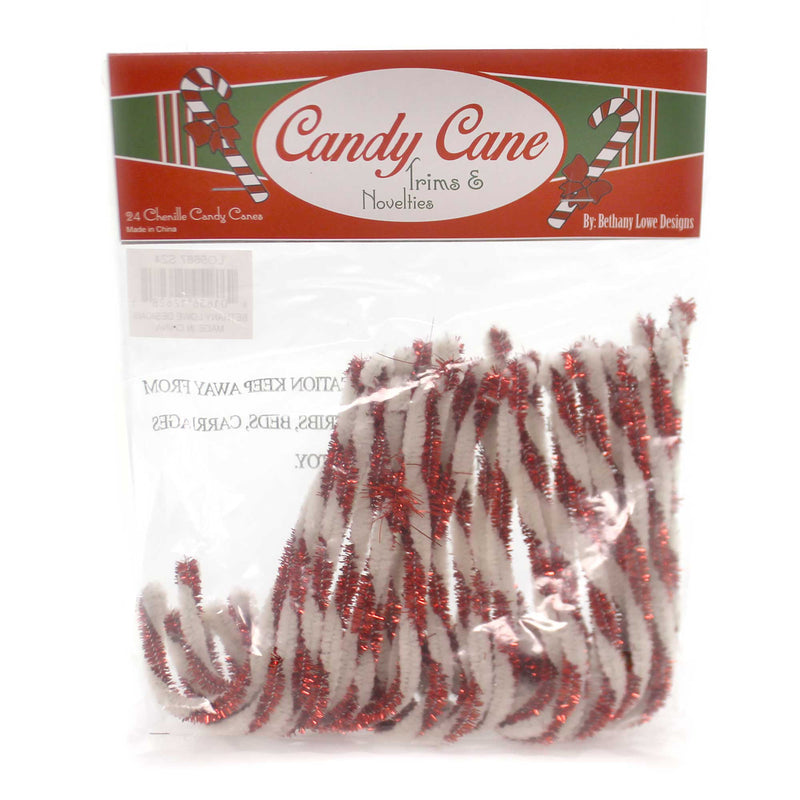 Christmas Chenille Candy Canes Wire Trims Novelties Lo5687 (37540)