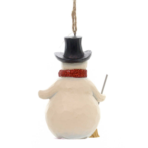 Jim Shore Winter Wonderland Snowman With Broom - - SBKGifts.com