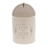 (37924) Home Decor Live Simply Ceramic Crock, 9.00 Inch, Organize 1004180311