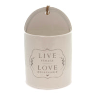 (37924) Home Decor Live Simply Ceramic Crock, 9.00 Inch, Organize 1004180311