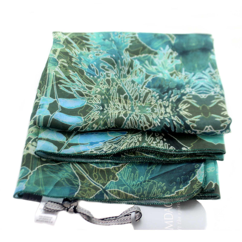 Apparel Green Botanical Scarf Vest Fabric Polyester 1004250145 (37939)