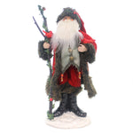 Christmas Red Coat Santa On Snow Base Polyresin Cardinal 33845 (38032)