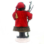 Christmas Red Coat Santa On Snow Base - - SBKGifts.com
