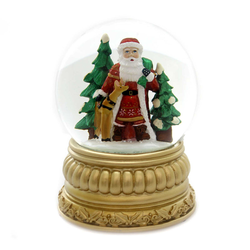 Old World Christmas Nordic Santa Water Snow Globe Glass Holiday Sparkle 54006 (38144)