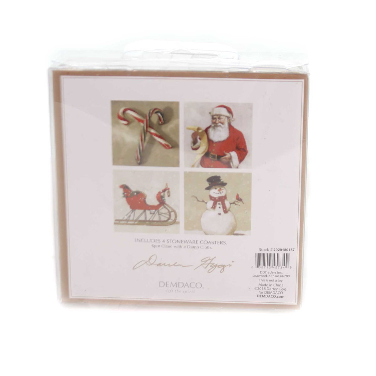 Tabletop Christmas Icons Coasters Set/4 - - SBKGifts.com