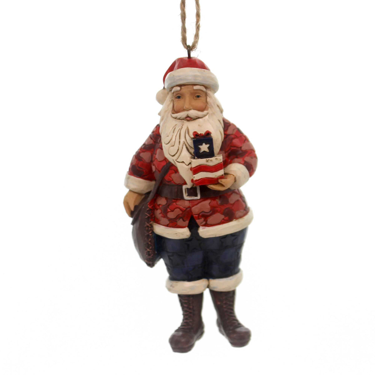 (38476) Camouflage Santa Ornament