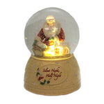 Christmas Silent Night, Holy Night Globe Polyresin Kneeling Santa 6001401 (38675)