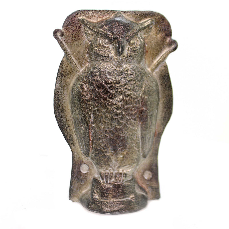 Fall Owl Tabletop Mold Polyresin Wisdom Bird 41124C (38801)