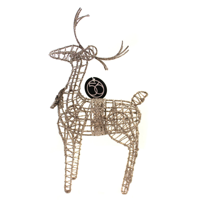 Christmas Glittered Reindeer Metal Department 56 6002509 (38902)