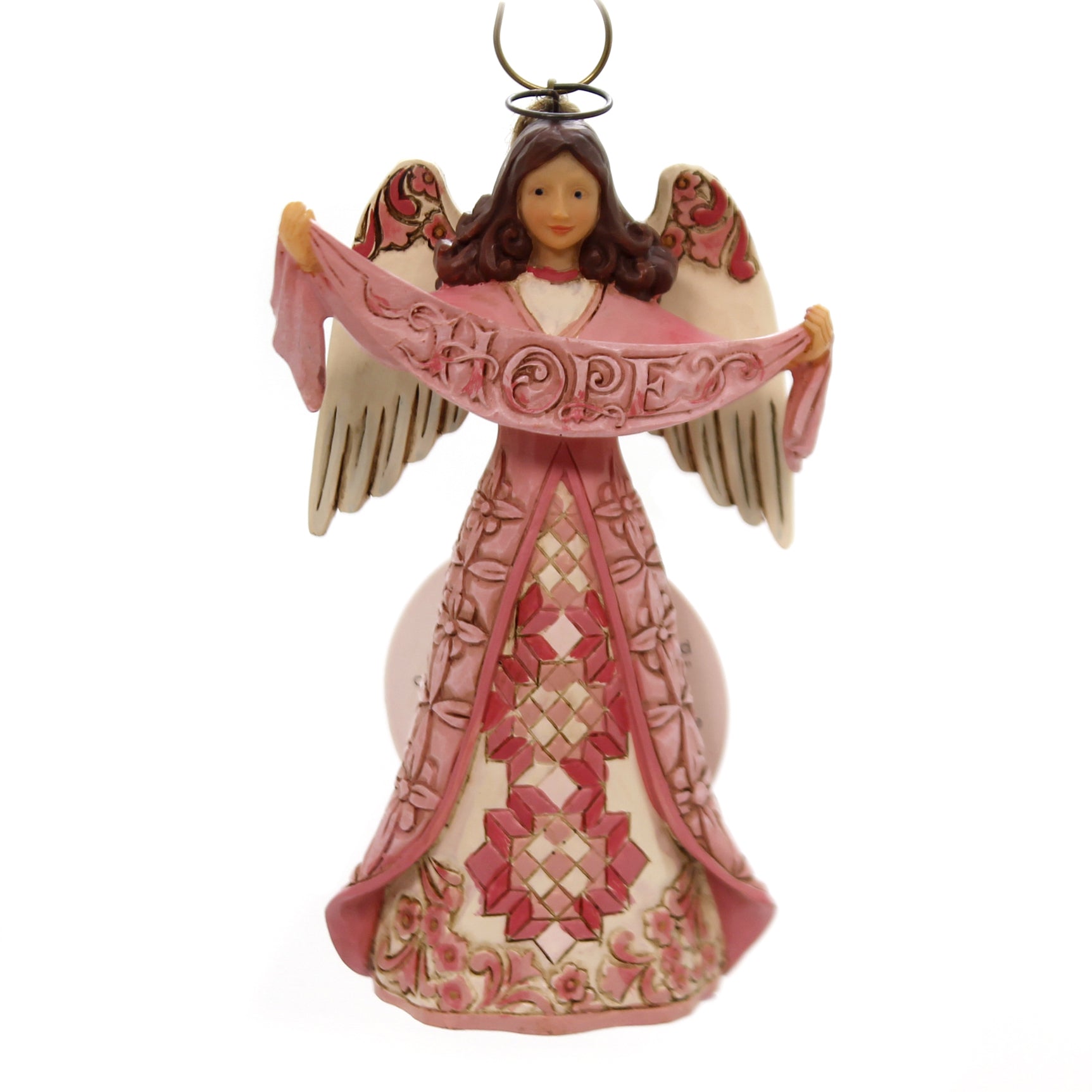 Jim Shore Breast Cancer Hope Angel Polyresin Awareness 6002869