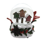 Christmas Cardinal Birdhouse Snowglobe - - SBKGifts.com