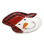 Tabletop Snowman Head Shaped Plate - - SBKGifts.com