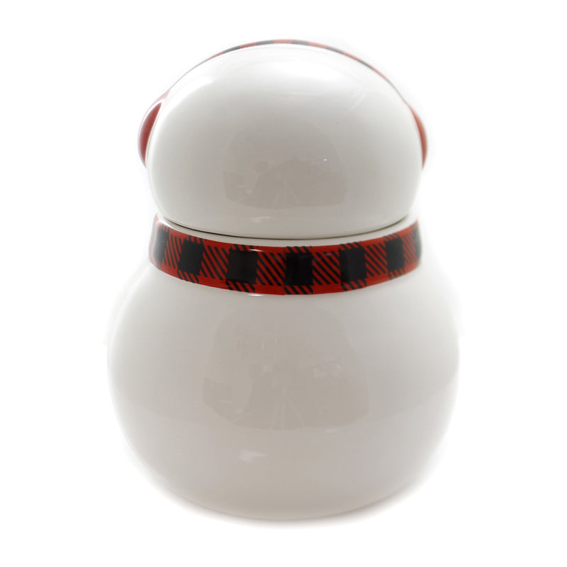 Tabletop Buffalo Snowman Cookie Jar - - SBKGifts.com