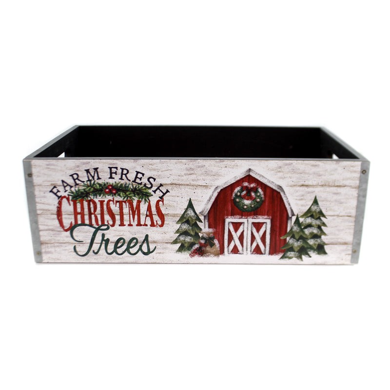 Christmas Countryside Message Planter Wood Message 9733589M (39208)