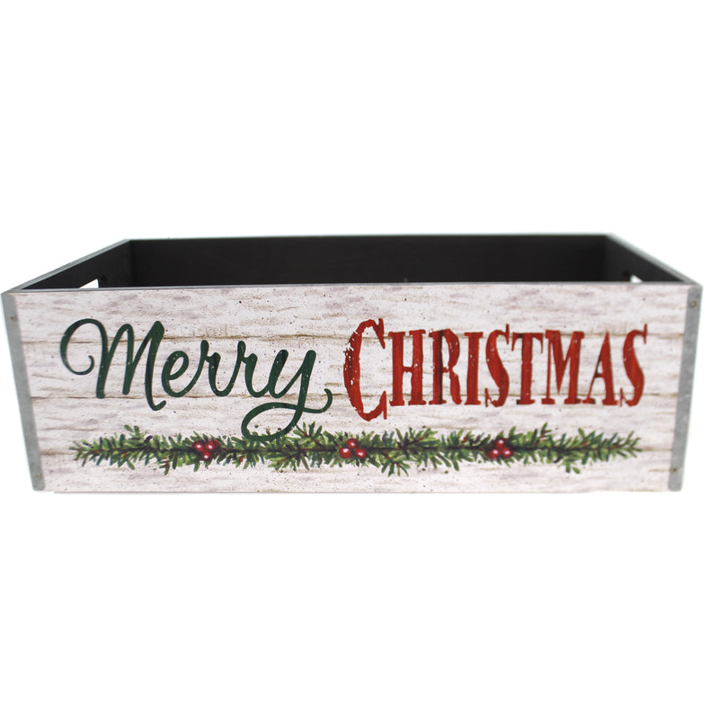 Christmas Countryside Message Planter Wood Messge 9733589L (39209)