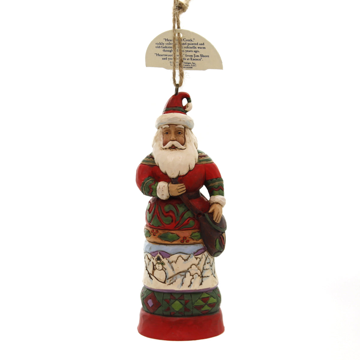 (39398) Santa With Satchel And Scene