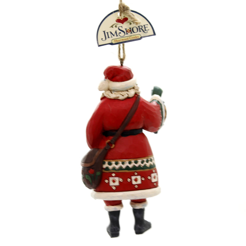 Jim Shore Santa Holding Lantern - - SBKGifts.com