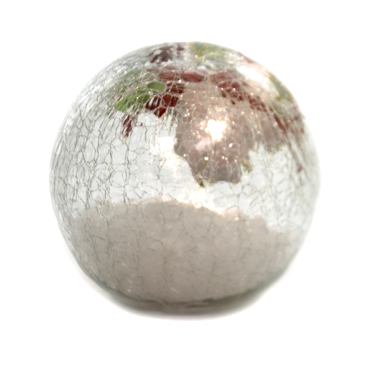 Christmas Glass Ball With Mitten Med - - SBKGifts.com
