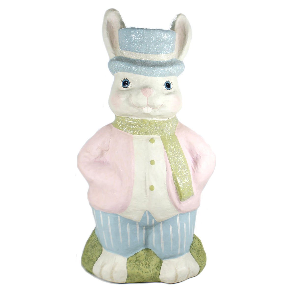 (39928) Large Retro Bunny Paper Maché