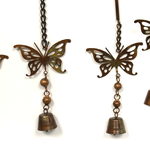 Home & Garden Flamed Butterfly Mobile Wind Chime - - SBKGifts.com